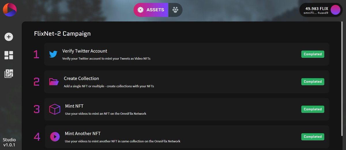 Naix_Iew_Nat's tweet image. Mint your NFT fast &amp;amp; easy now with OmniFlixNetwork.

#FlixNet2  @OmniFlixNetwork