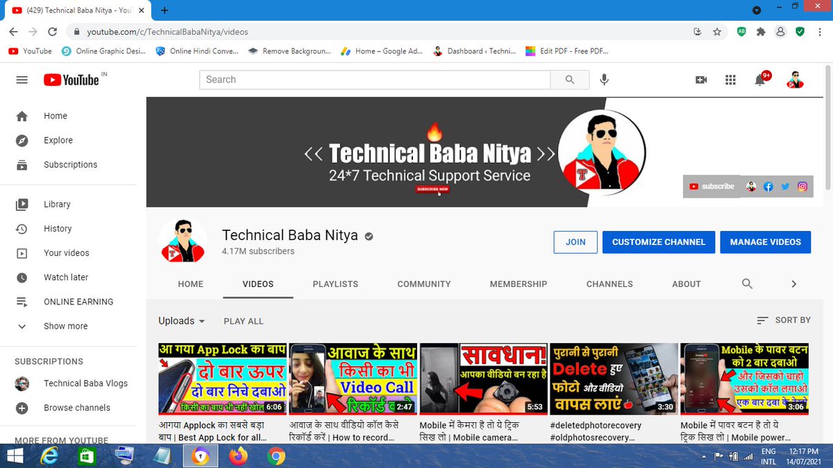 Sachinsharma_5's tweet photo. @technicalbaba8 @YouTubeIndia @YouTube @YouTubeCreators Dear @YouTubeIndia 
       Hello YouTube Team Please Check Technical baba nitya youtbe channel,No any mistakes but channel is removed from youtube. Please review and return technical baba nitya YouTube channel and improve own terms and policy.look Hear, https://t.co/VXM9F3oQLd