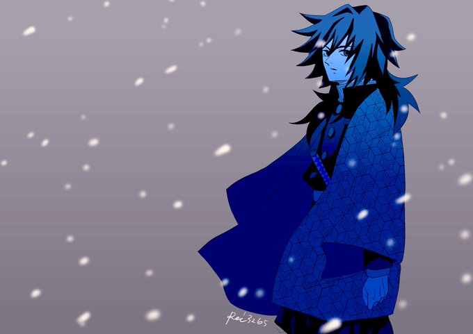 黎明(レイメイ・ライ)ワンオペ中低浮上さんがTwitterに投稿した冨岡義勇(鬼滅の刃)のイラスト。