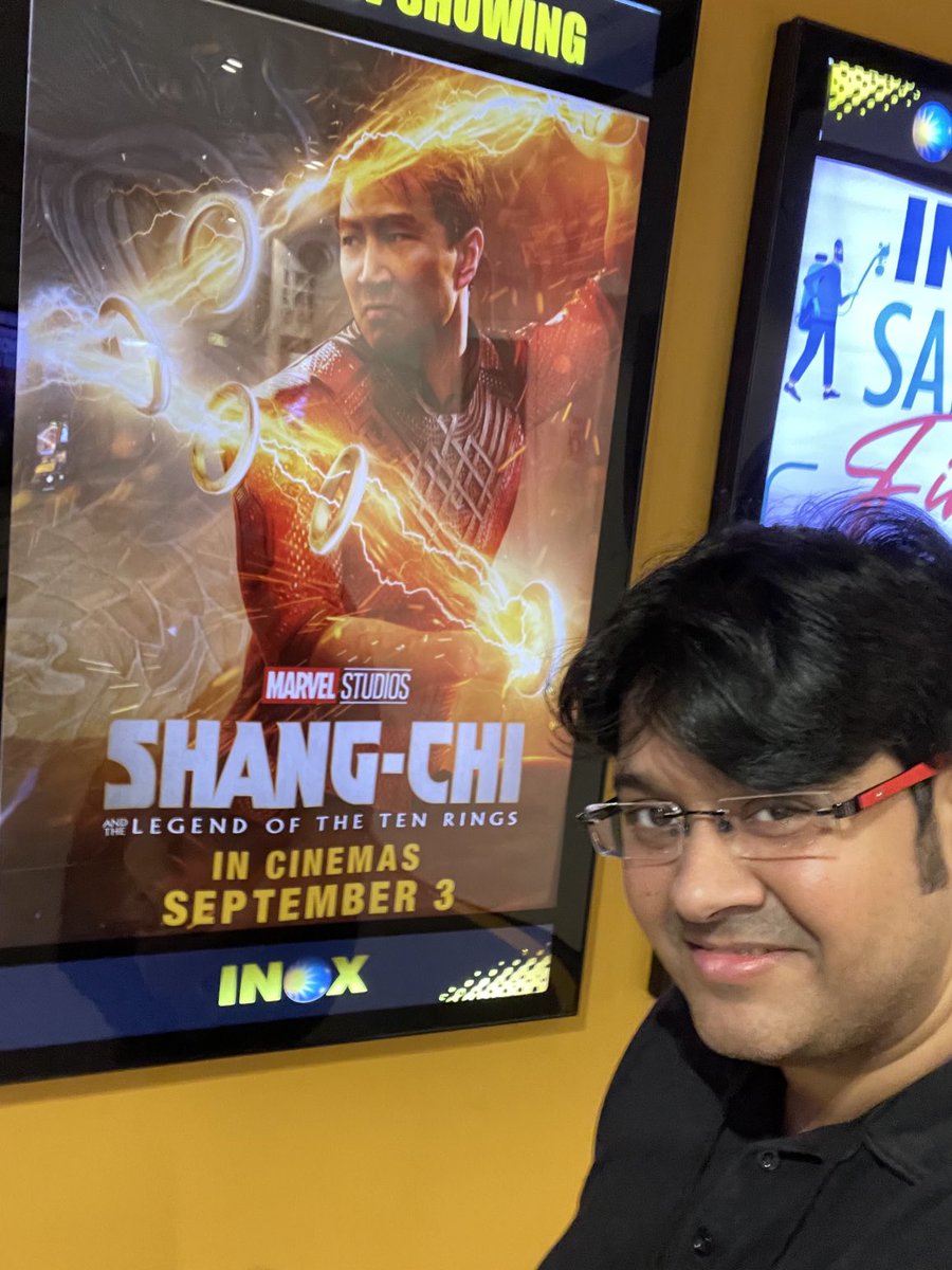 #ShangiChi time at ⁦@INOXMovies⁩ in Goa! If cinemas won’t come to us, we will go to the cinemas! #MoviesForLife 🔥😍💪 ⁦@MarvelStudios⁩