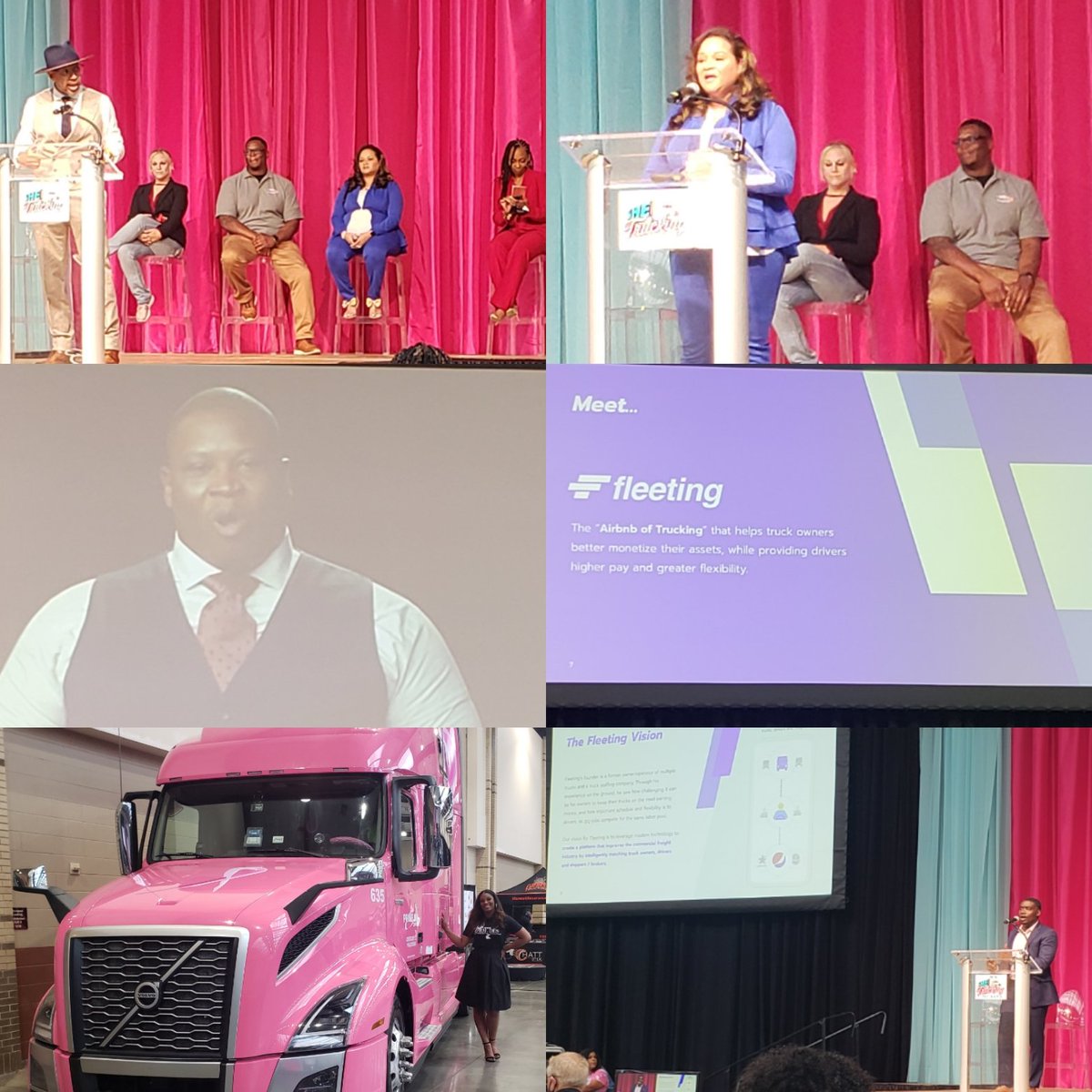 WomenTruckers's tweet photo. The most intriguing speakers I have ever hear at any trucking event! learning so much at SHE Trucking Expo. Like the "Fleeting" app that would facilitate more hometime for drivers.  #technology #truckdrivers #trucking #supplychain #logistics #business #Chattanooga #NTDAW https://t.co/NiCmqfsGVc