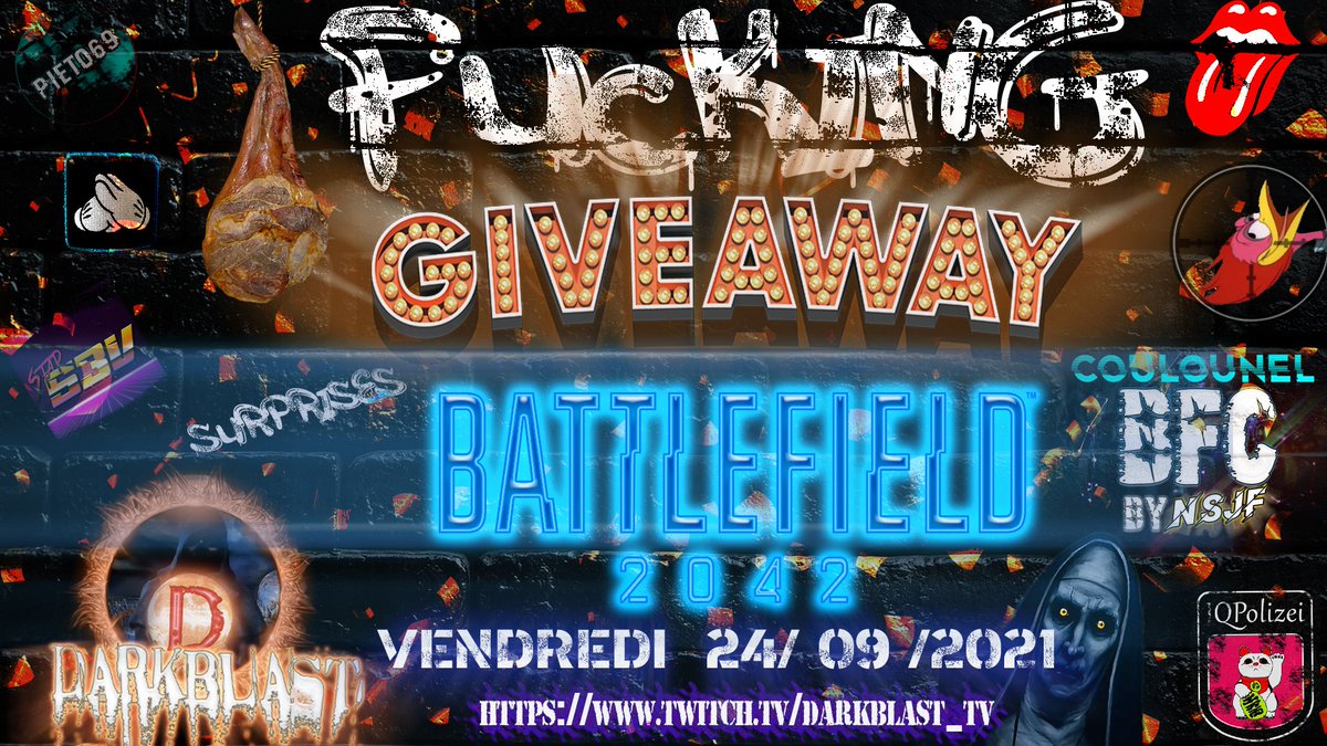 Darkblast_TV's tweet photo. Rappelle VENDREDI PROCHAIN !! Y'en a qui croyait que c'était hier vous êtes chaud🔥🔥🔥🤣😘 #twitchaffilliate #twitchfr #Giveaway #stream #streamer #BATTLEFIELD2042 https://t.co/cxFdj1xwMa