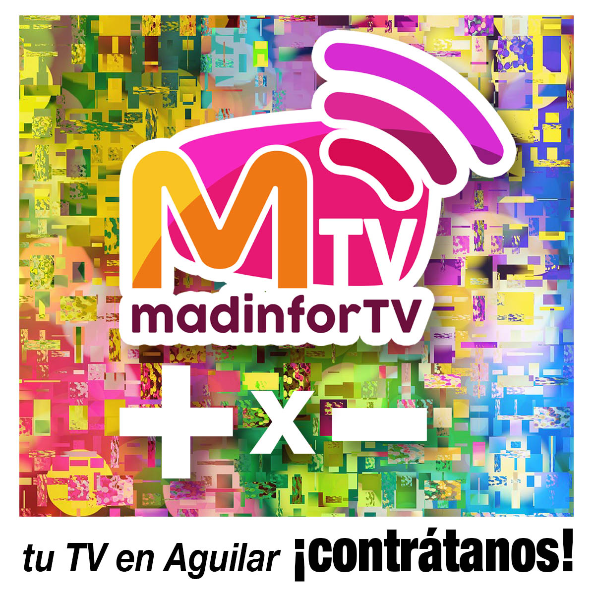 MadinforTv's tweet photo. #madinforTV  💪
Tu TV de Aguilar con gente de Aguilar para Aguilar...
Con los mejores contenidos... 
‼CONTRÁTANOS‼
MADINFOR, siempre ➕✖️➖👍
➕INFO:
💻https://t.co/6z7SpOC7Gv
 📞957 660 506  
C/ Andalucía, 13 - AGUILAR
#madinfortv #fibraymovil #telefoniaaguilar #fibraAguilar https://t.co/lSYWFFK4CT