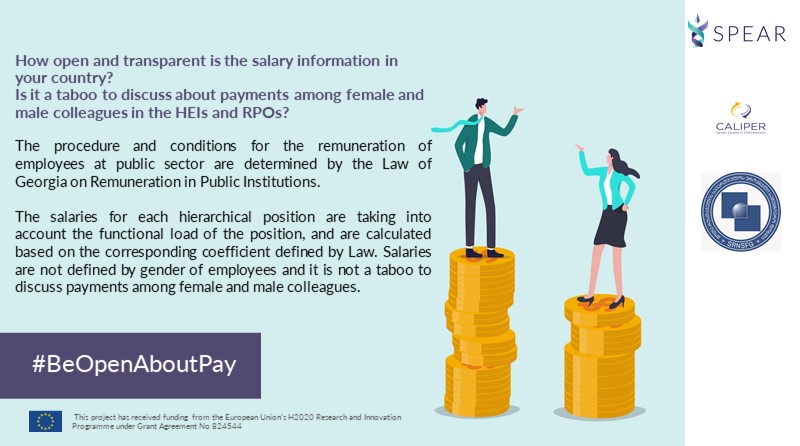 CaliperEu's tweet photo. On the #EqualPayDay, participating in our sister's campaign we will #BeOpenAboutPay ๐
In #Georgia the remuneration of the employees in the public sector is determined by the Law of Georgia (1/2)
#GenderPayGap #genderequality #eu_social @HorizonEU https://t.co/D7kJGK5tS2