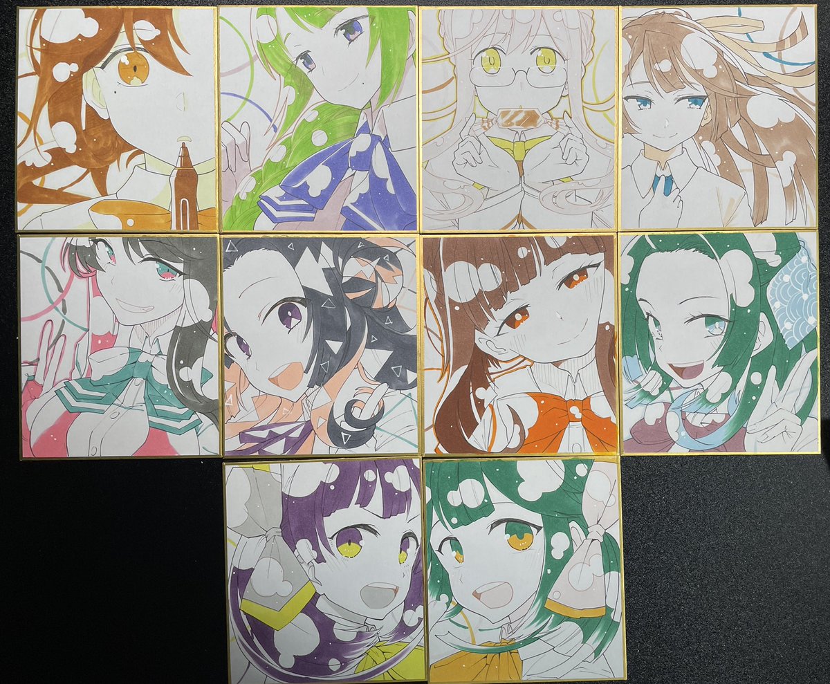 とりあえず色紙20枚分です 