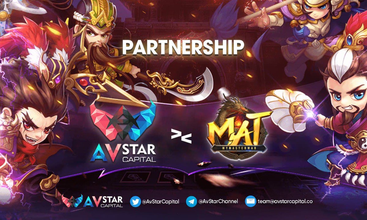 AvStarCapital's tweet photo. 🎉 AVSTAR Capital annouces partnership with @mymasterwar  🎉
‼️ With the mission is to create a different gaming ecosystem to level up your experience in #P2E #NFTgame. We belive this will be the future gem! 🔥 https://t.co/fZ13ubCEif