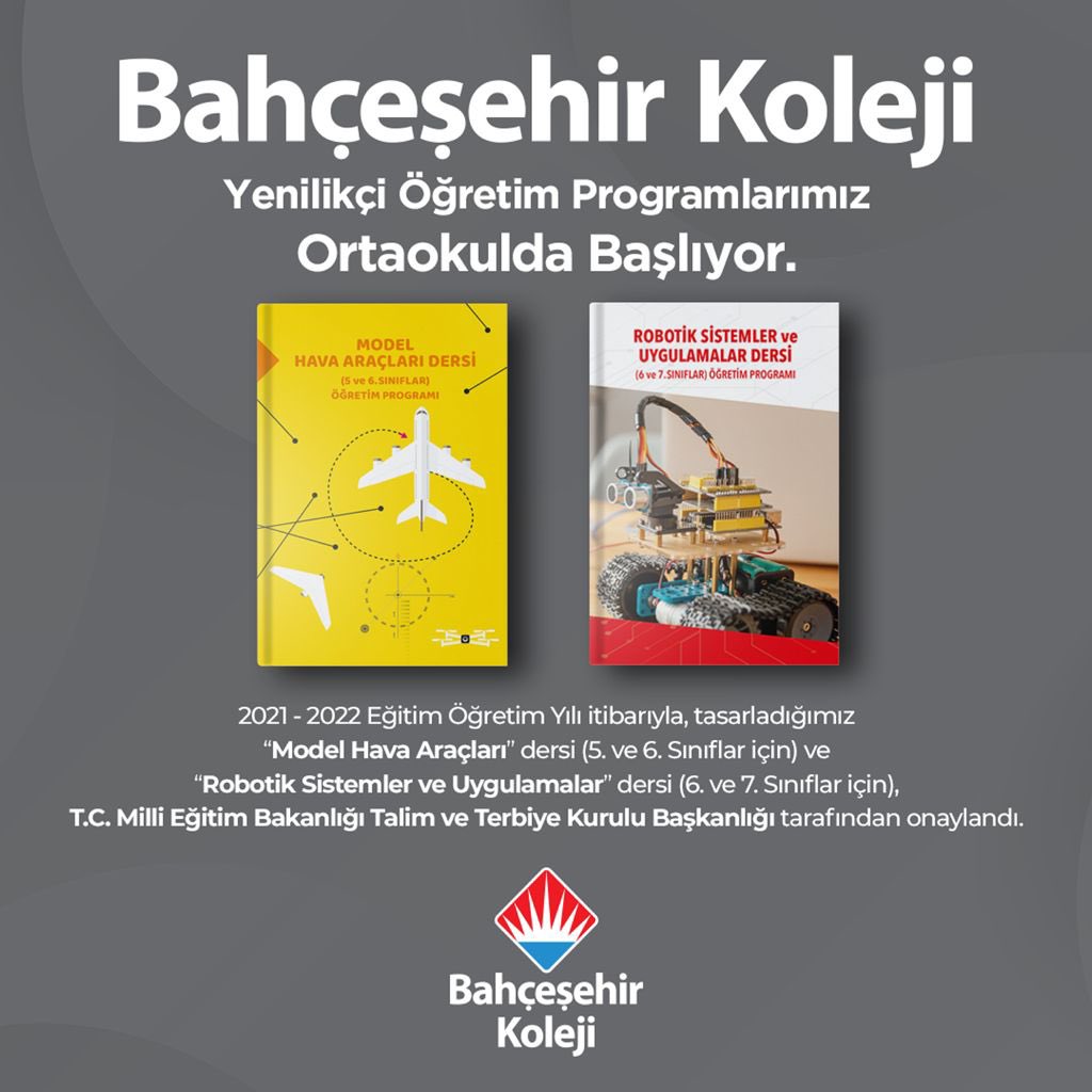 📣Lise öğrencilerimiz ile BAU Akademisyenleri ve Stanford Üni. Robotik Lab.Direktörü Prof.Dr.Oussama Khatibi’nin hazırladığı “Model Hava Araçları” ve “Robotik Sistemler” dersleri,<a href="/tcmeb/">Millî Eğitim Bakanlığı</a> Talim ve Terbiye Kurulu Başkanlığı tarafından onaylanarak ortaokul müfredatına dahil edildi.✅