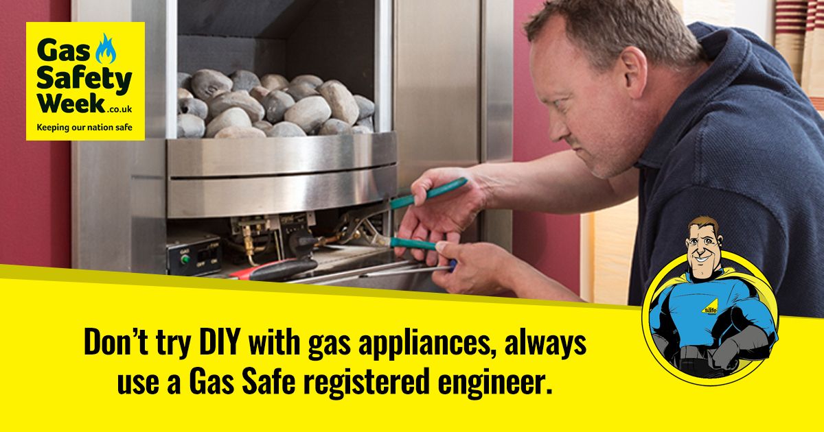 CP_Lettings's tweet image. Plenty of DIY disasters can be fixed – but attempting gas work without being qualified can be dangerous. Never carry out DIY gas work, always leave it to a registered, qualified engineer. Find out more at GasSafeRegister.co.uk. #GSW21 #GasSafetyWeek