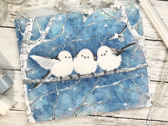 シマエナガ 高画質 のtwitterイラスト検索結果