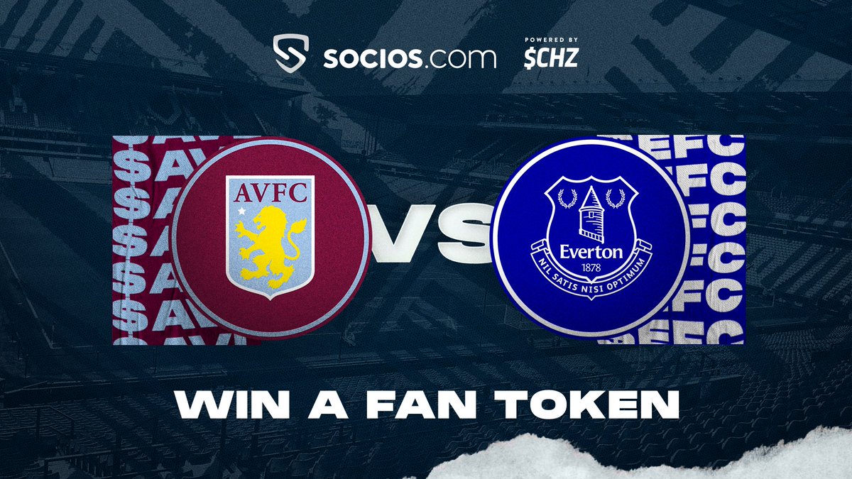 socios's tweet image. 👊The latest two @premierleague clubs to be tokenized go head to head in an all Socios clash.

For a chance to win an @Everton or @AVFCOfficial Fan Token:

✅Follow
✅Comment $AVL or $EFC
✅Retweet

ℹ️Winner drawn at random.