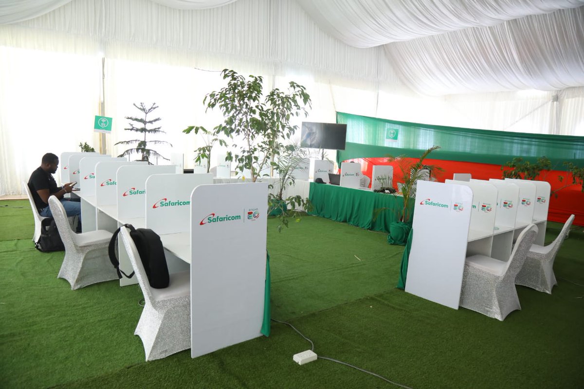 SafaricomPLC's tweet photo. Good morning from the @KipKeinoClassic Media Center at Moi International Sports Center, Kasarani - equipped with high speed internet powered by Safaricom. #GoForGoldGoBeyond #ContinentalTourGold #SafaricomAthletics #TwendeTukiuke https://t.co/uq00KORR1r