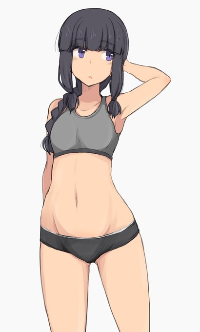 スポブラ+ボクサーパンツな北上様 