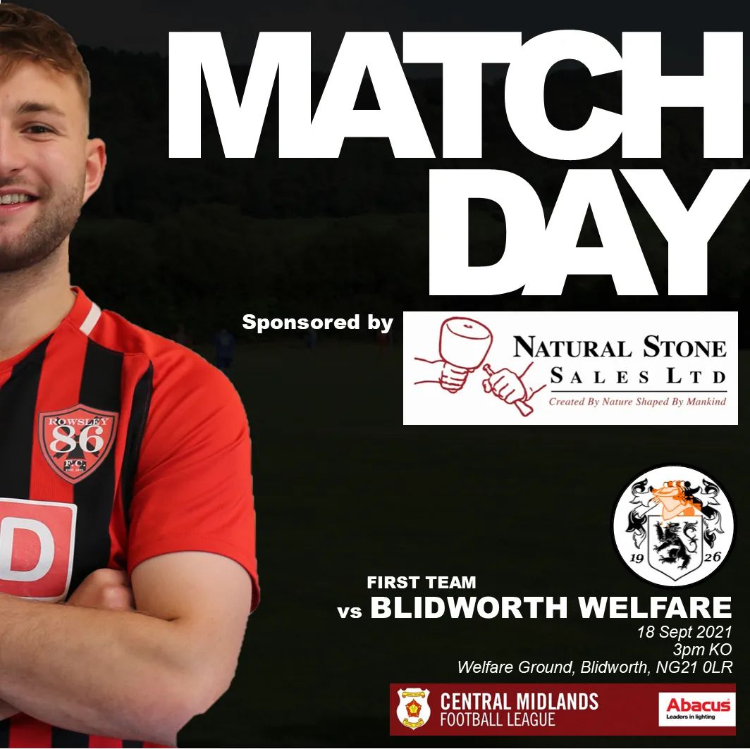 🚨MATCHDAY🚨

🆚️ @BlidworthFC 
🏆 @CentralMidsFL Premier Division South
📅 18/09/21
⏱ 3pm
🏟 The Welfare Ground
📍 Mansfield Road, Blidworth, NG21 0LR

Sponsored by @ltd_natural
 
#86 ❤🖤❤