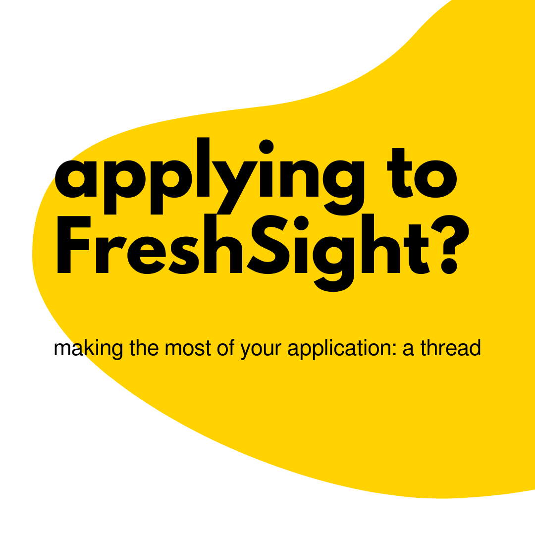 FreshSight's tweet photo. Missed our Q&amp;A yesterday? Not sure what to put on your application?
Don't worry, we've got you covered with a few tips below and a handy application guide on our website: https://t.co/Brdd2nv08u
Any questions? You can message us directly or send us an email at info@freshsight.com https://t.co/fAqXuQcdt4