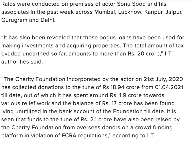 MeenaDasNarayan's tweet photo. #SonuSood #TaxEvader #FakeMessiah https://t.co/0Hn58tKMpU