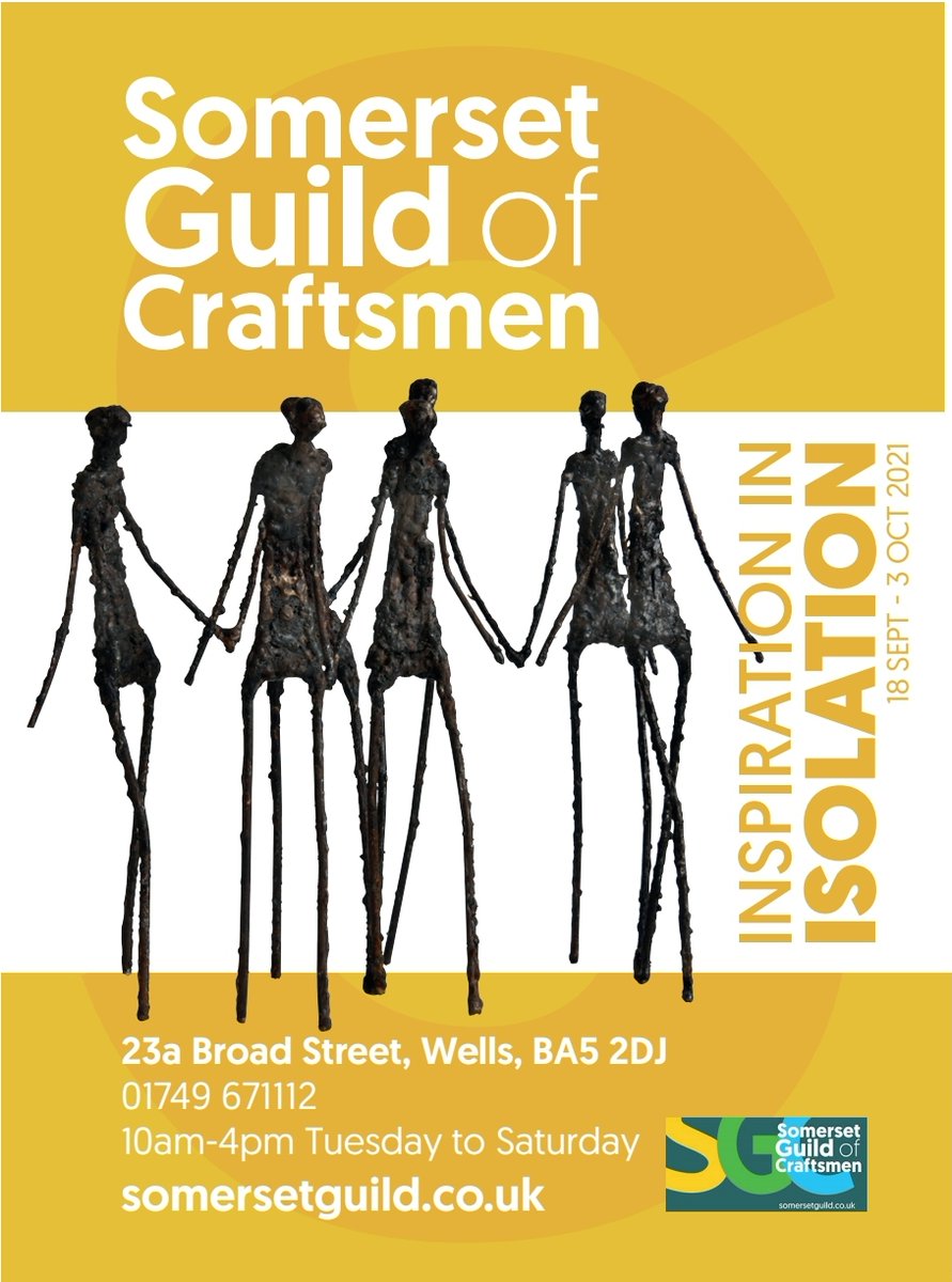 Somerset Art Weeks Open Studios starts today and continues until October 3rd.
Our “Inspiration in Isolation” exhibition is now open, at the Somerset Guild of Craftsmen’s gallery in Wells. A thread 1/4...