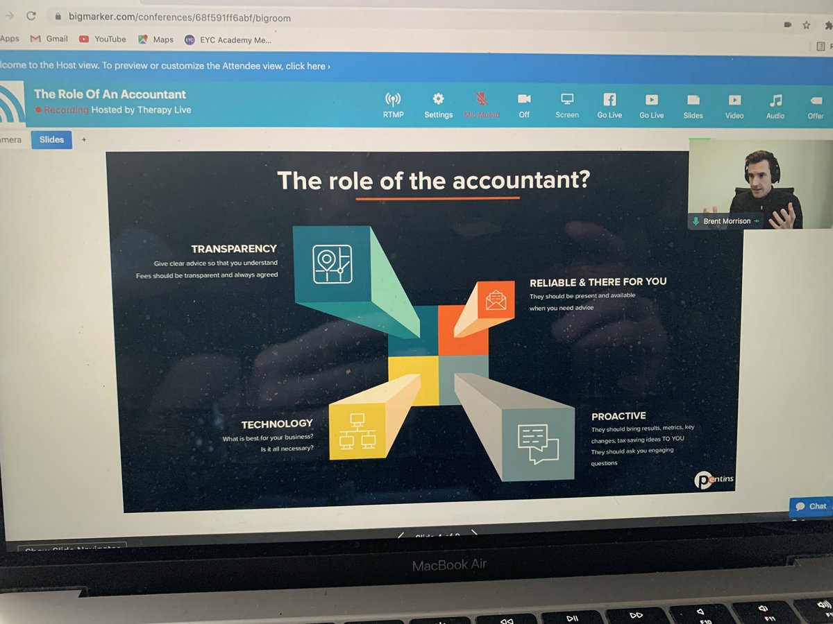 Great session at @therapyliveuk with Brent Morrison : The Role of an Accountant 

#TherapyLive #TherapyLiveBusiness #Physio #Osteo #Chiro #SportsRehab #SportsTherapy #Rehab #MSK #SportsMedicine #Injury #Pain #ManualTherapy #Massage #Health #Fitness #Physiotherapy #Osteopathy