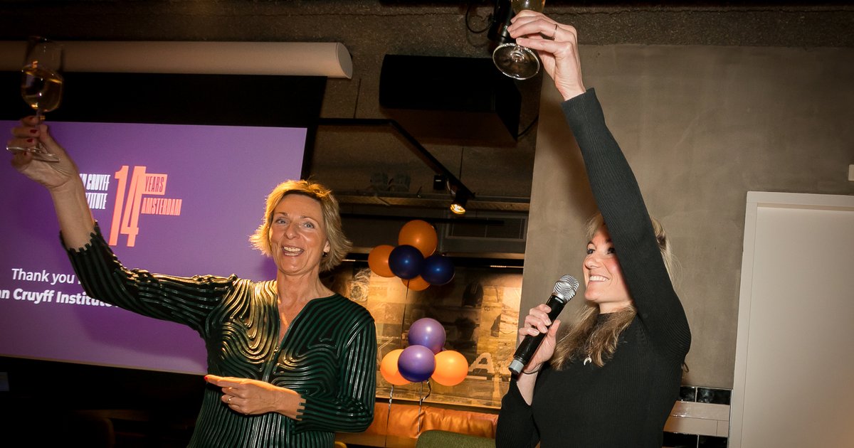 CruyffEdu_NL's tweet photo. Celebrating 14 Years @Cruyff_Inst_NL - 14 years #EducatingLeaders at Johan @cruijffarena https://t.co/kVhuAPtWzR