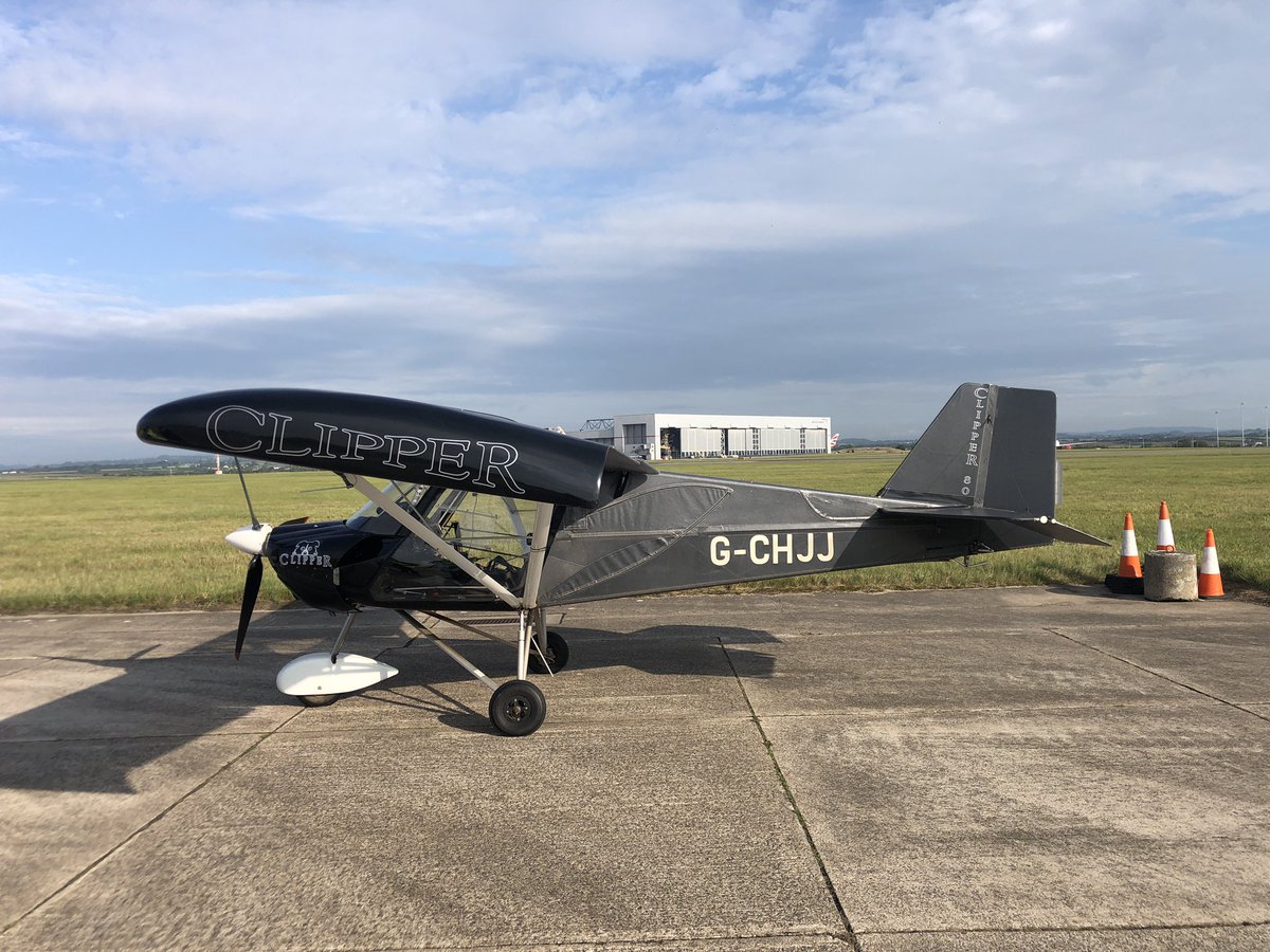 First visitor of the day to the Cardiff Airport Fly-In in aid of the <a href="/cwlflyin/">Cardiff Airport Fly-In 2024</a> 

Visiting from Old Park Farm near Margam.