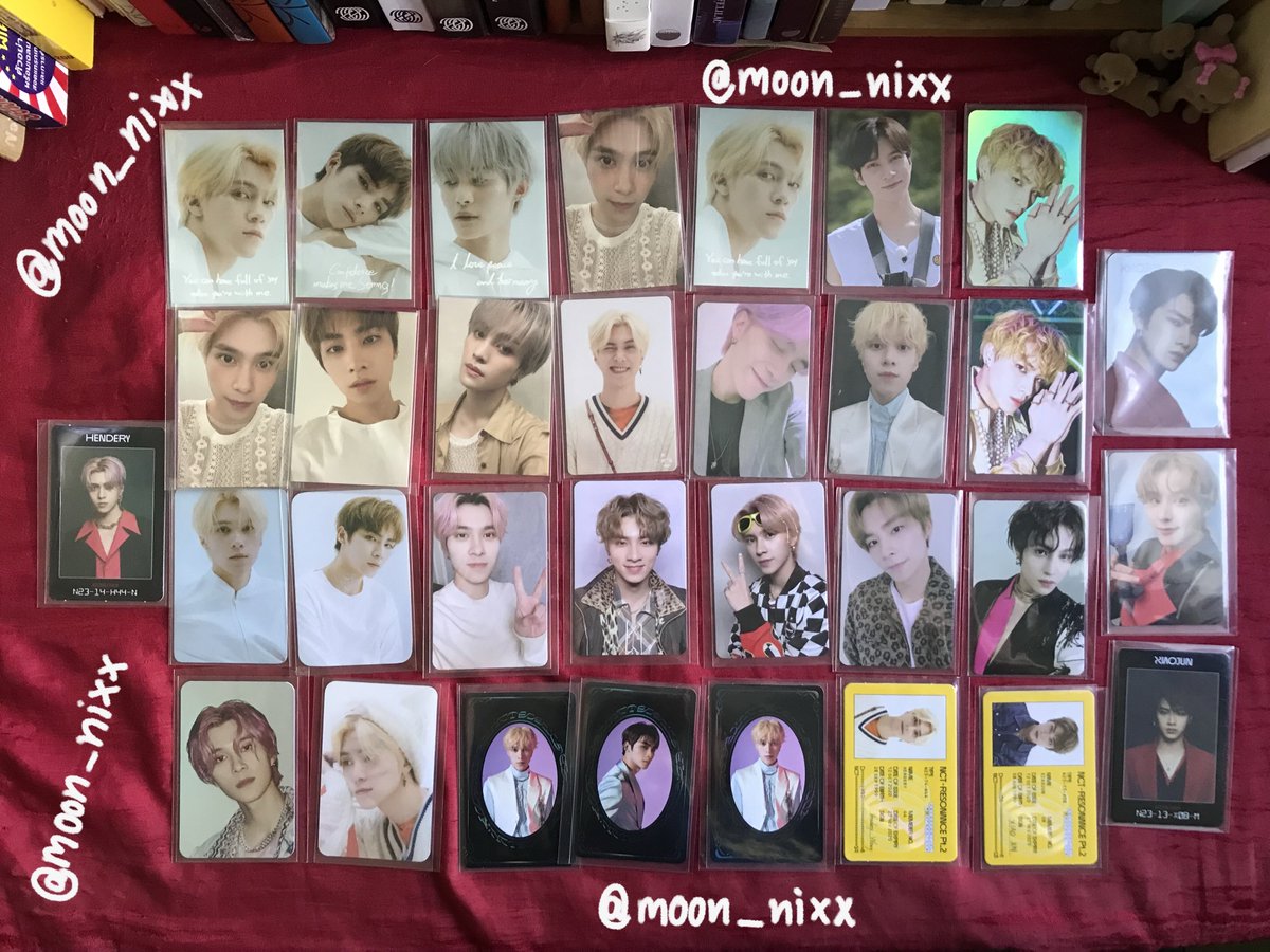 moon_nixx's tweet photo. 💥 WTS ✨
want to sell this stack of photocards as a whole.
👉🏻 Hendery Xiaojun
price : 20k baht
            601 $ (united states dollars)
** free shipping if you have Thai address **
** If you don't have +10~15$ for shipping

for more you can dm me or line id : sequin.xxny https://t.co/H6eDPQTfzs