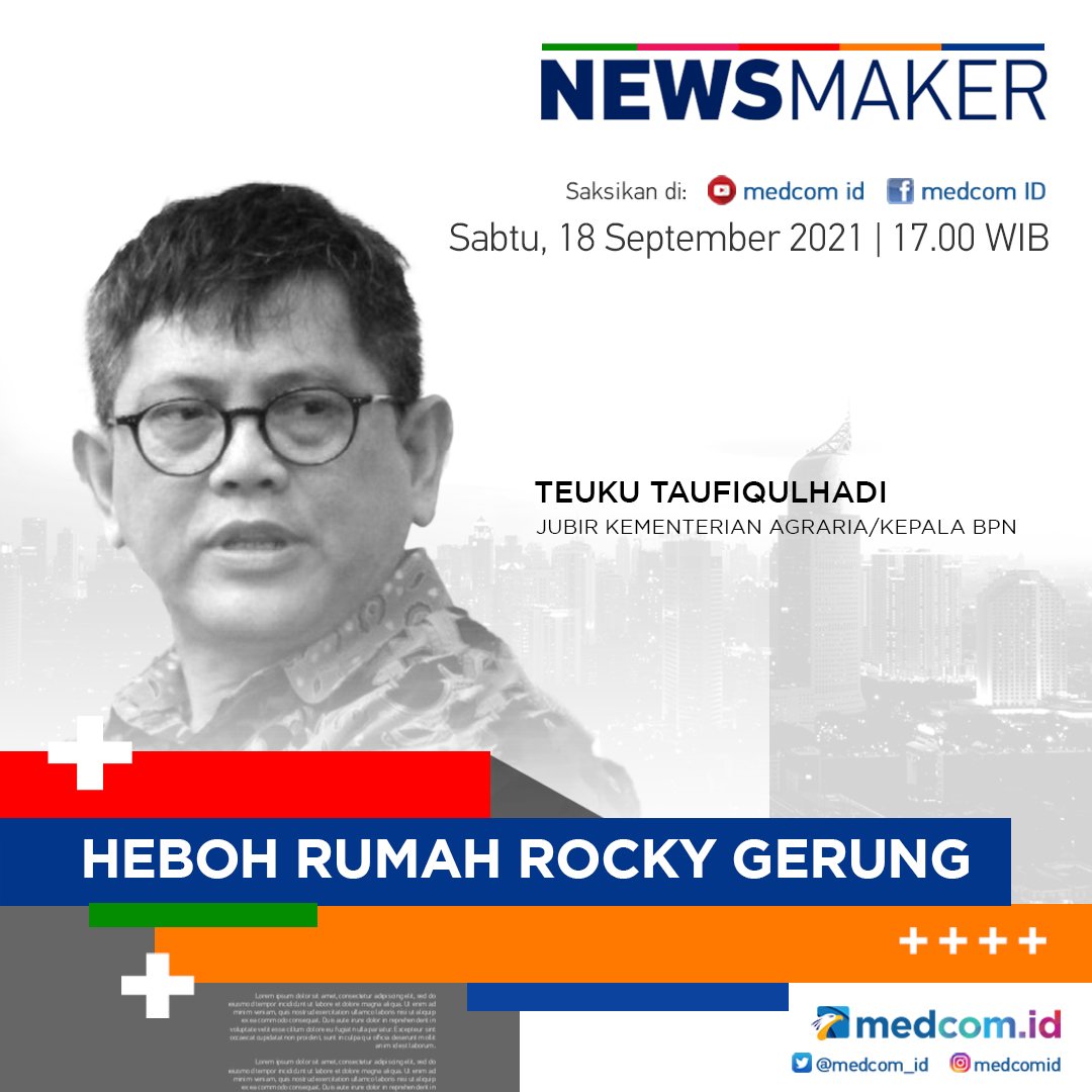 Sengketa lahan antara PT. Sentul City dengan Rocky Gerung nampaknya berlanjut hingga ke Badan Pertanahan Nasional.

Lalu, bagaimana tanggapan dari Kepala BPN terkait permasalahan ini? Saksikan selengkap nya di link berikut bit.ly/3Cm5Jqw

#SomasiPTSentulCity #Newsmaker