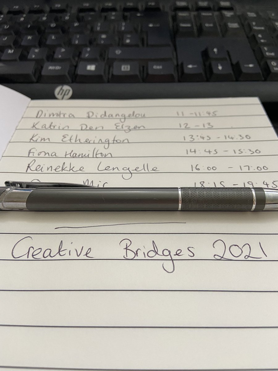 Bethandoeswords's tweet photo. Let’s do this! Very excited for a whole weekend of Creative Writing for Therapeutic Purposes at the Creative Bridges conference. A weekend full of workshops and awe at the talented people leading in the practice. #creativebridges https://t.co/MaI8HCx9PV