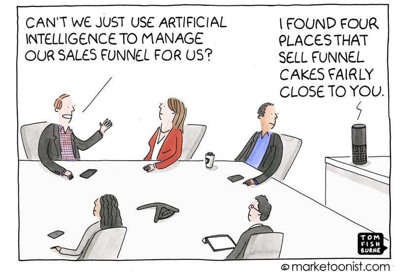 #HR #Startup: „Unser Tool nutzt #KI, um {enter buzzword} zu automatisieren. Es steigert eure {enter vanity metric} um {enter KPI from one Use Case}!“

Der bärtige KI Onkel: „Cool! Welche #machinelearning Verfahren nutzt ihr?“

HR Startup: „Das ist leider ein Geschäftsgeheimnis!“