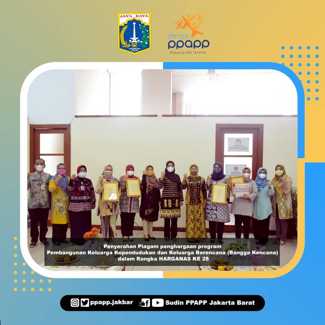 ppapp_jakbar's tweet photo. Penyerahan Piagam penghargaan program Pembangunan Keluarga Kependudukan dan Keluarga Berencana (Bangga Kencana) dalam Rangka HARGANAS KE 2.

#dppappdki  #dkijakarta https://t.co/3RRXLQyRPB