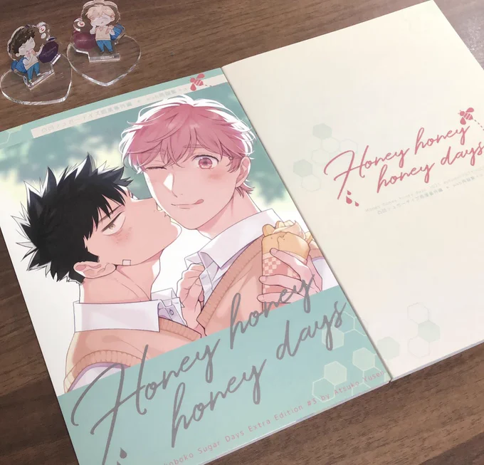 再録本刷り上がりました😭✨
表紙・裏表紙・背表紙とってもかわいくデザインしていただきました🙏❤️
表紙にミニッツGA・6色印刷・コミック紙に印刷された巻頭カラーイラストも手馴染みが良くて良い感じです🥺✨ 