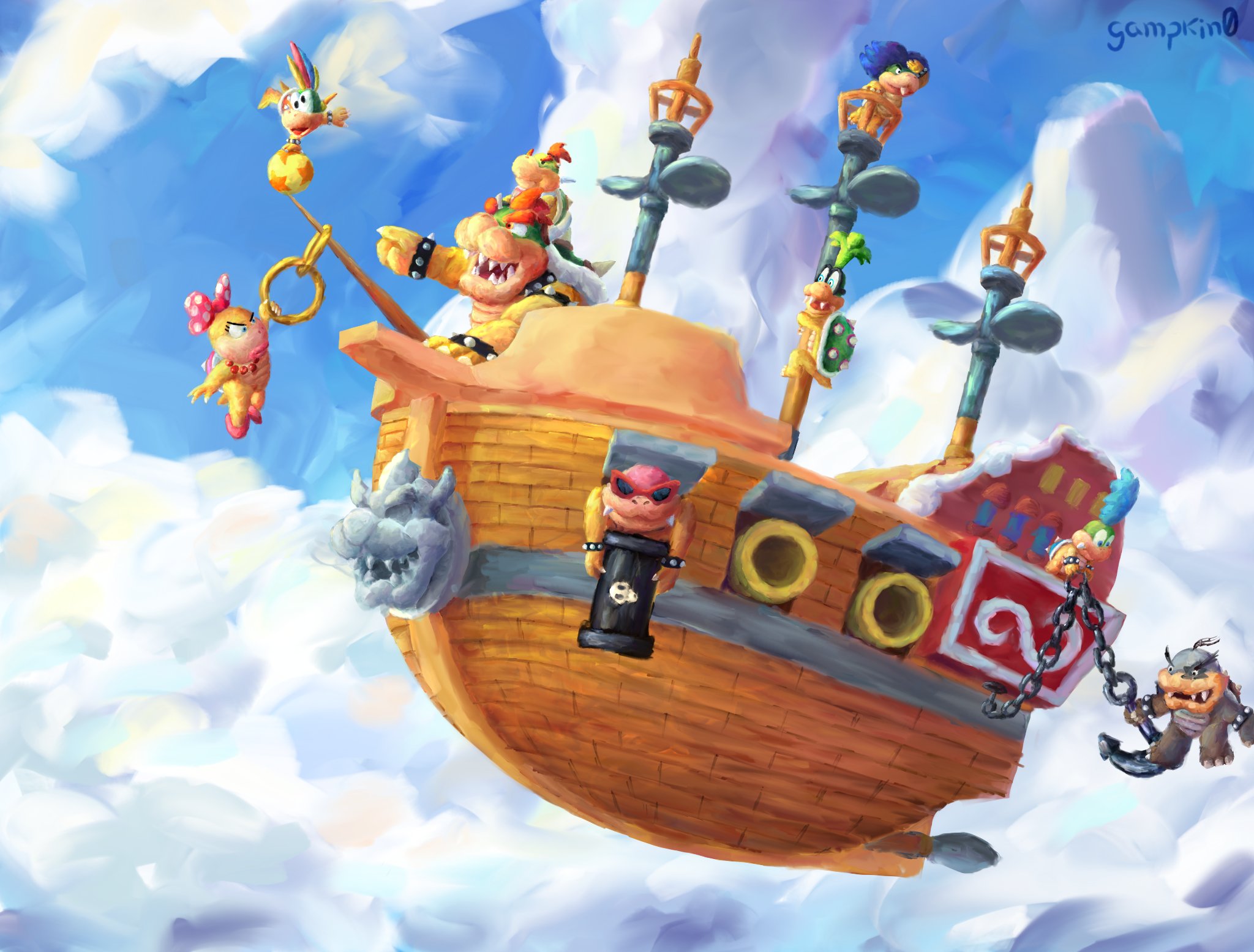 🌟⃝⃝⃝🌟 on Twitter "The Koopa Family fanart nintendo supermario 