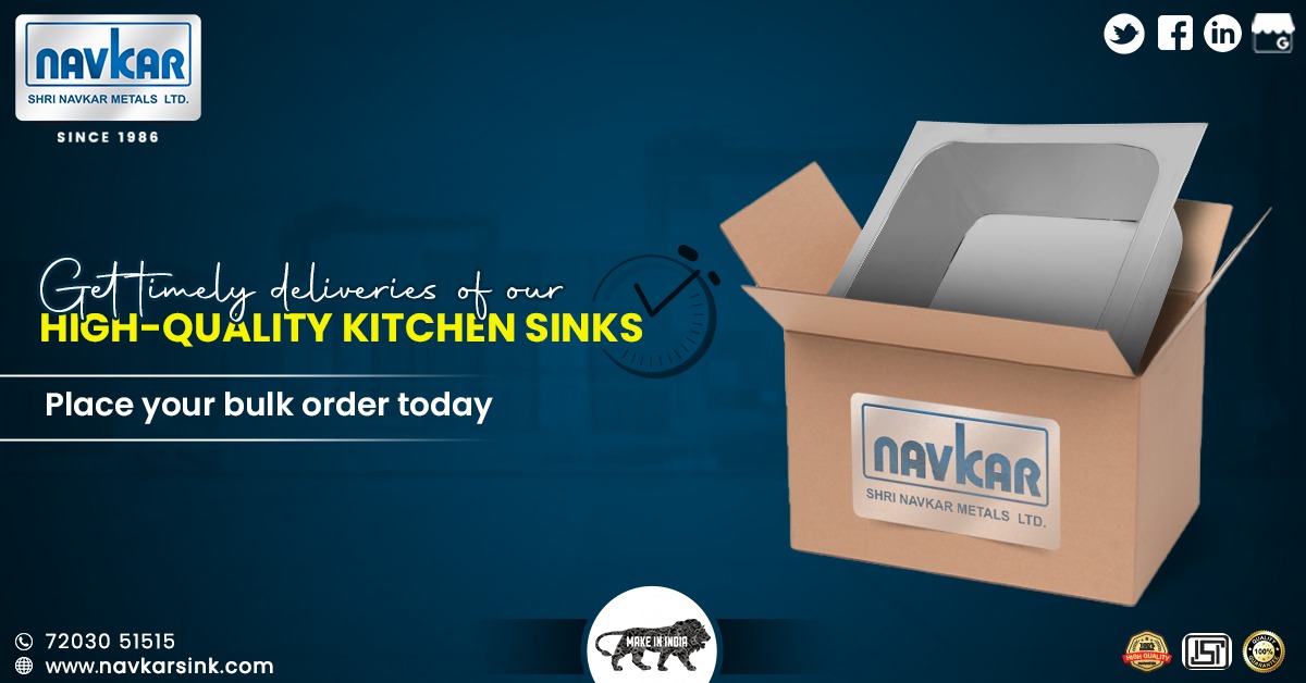 Looking to place bulk orders for high-quality kitchen sinks? 
You've come to the right place. 
Contact us to order now.