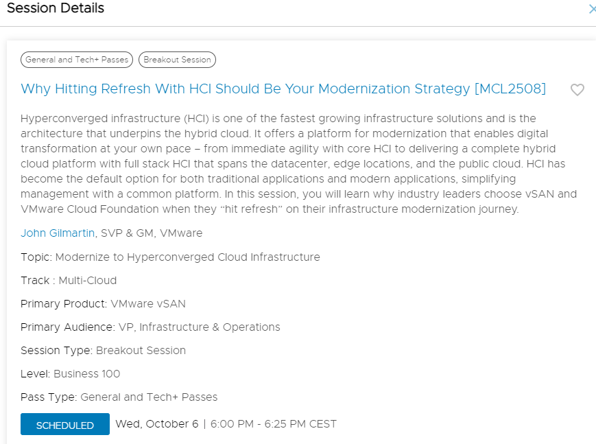 StefanicAndrej's tweet photo. I am going to attend a session about @vmwarevcf  on the upcoming @VMworld ��
#VCFTechPlus https://t.co/M0Li8xnIUb