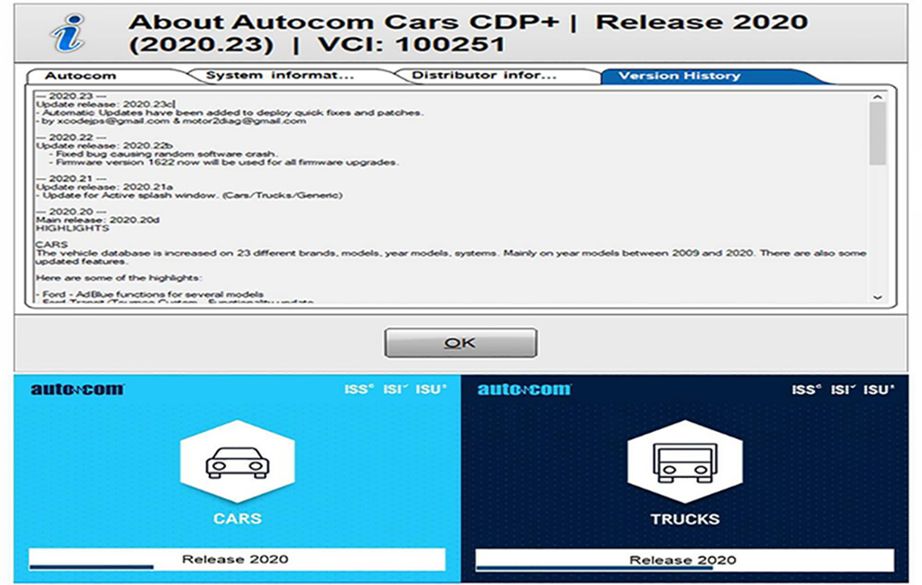 Autocom Delphi 2020.23, Autocom Delphi Software