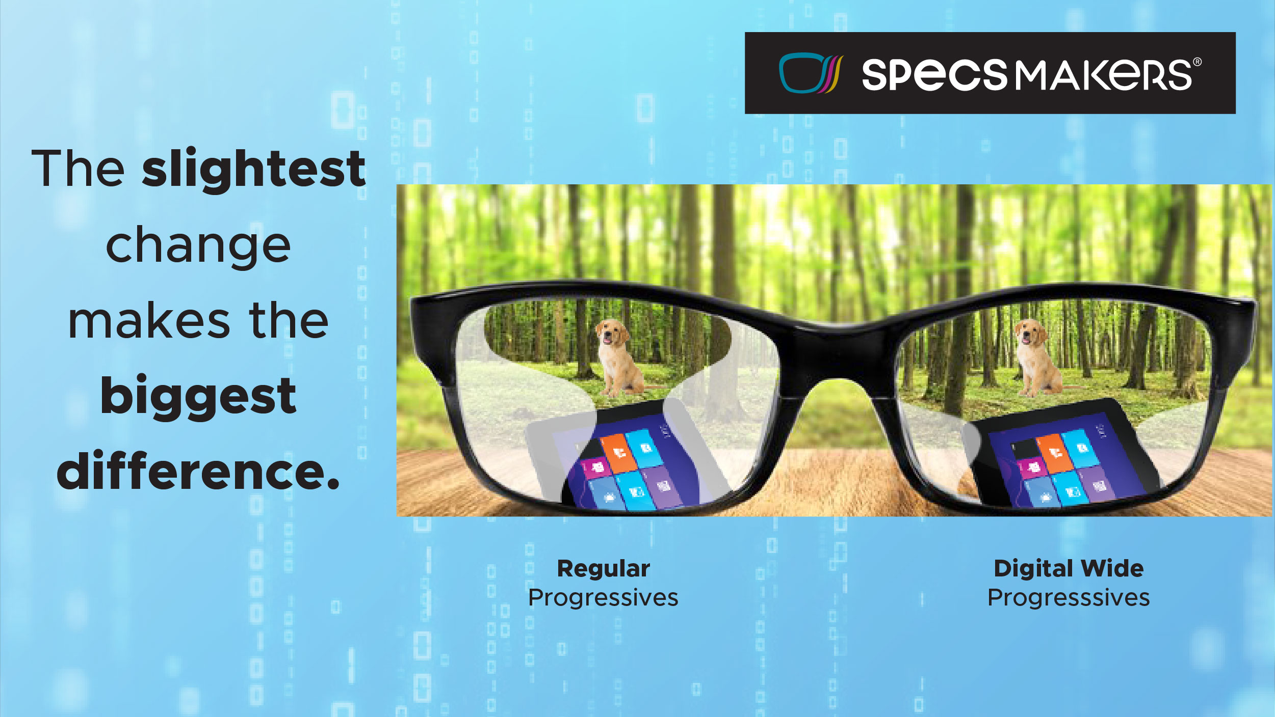 Digital sales progressive glasses