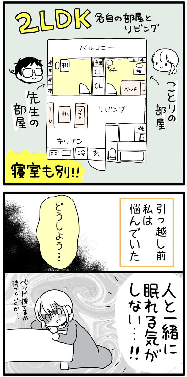 夫婦だけど寝室は別(1/2)

 #漫画が読めるハッシュタグ 