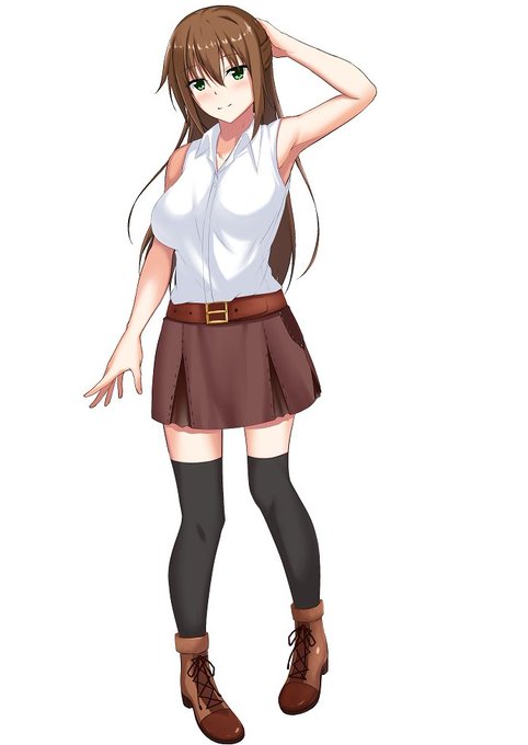 ローグライクゲームの体験版がそろそろアップ予定です。
肩引こ(@CircleKataHiko)さんとの合作です。
主人公:如月悠亜(きさらぎ ゆあ)です。 