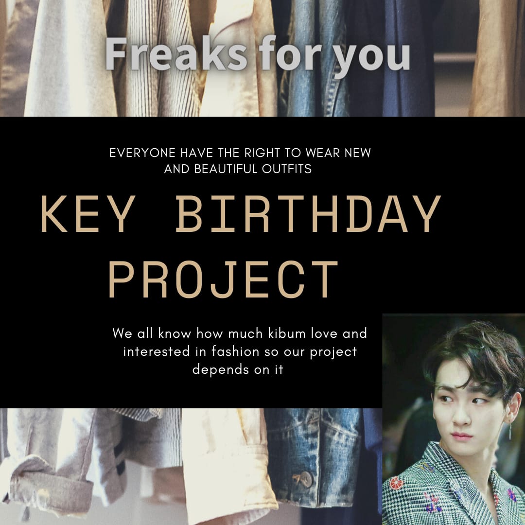 freaksforyou's tweet photo. #Key's birthday project

• This project will be under SHINee Key name.

How to participate : 
1- open your cupboard and see what no longer suits you or sth you can donate.
2- DM us /reply⬇️

• All the donations will arrive to who need it through charities around the world.
#키 https://t.co/SvrTpQtQmP