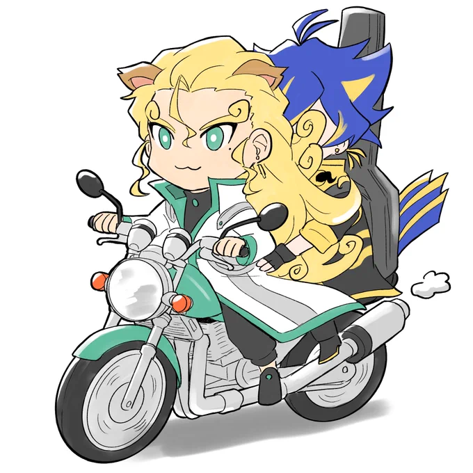 髪と尻尾邪魔そう 