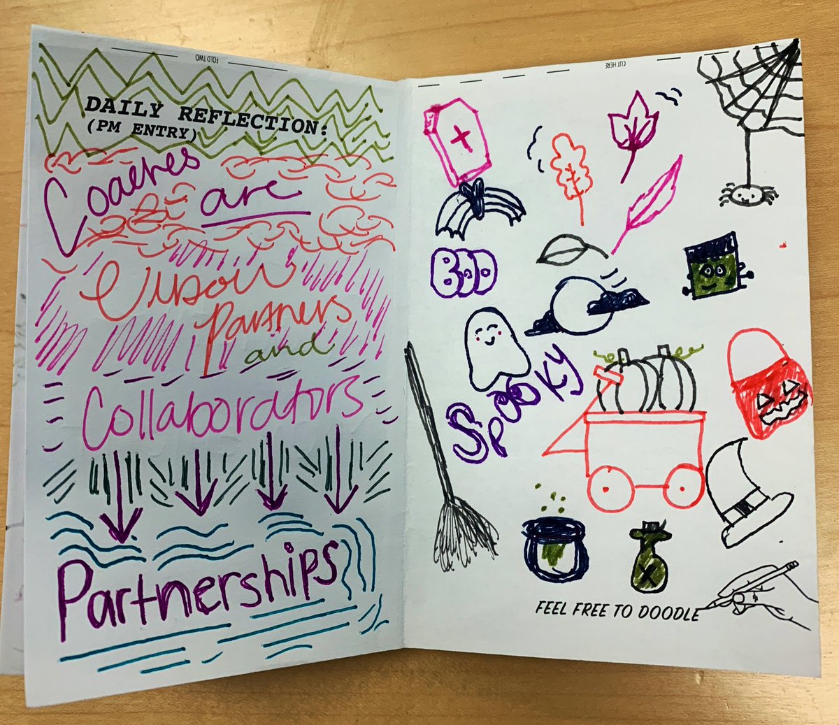 MrStrong3rd's tweet photo. Sharing tools designed with my crew @Mr_Ayyy + @Chikle79 made me feel all warm and fuzzy! 

Beautiful work from the @EUHSD Instructional Coach Kickoff! #euhsd #CreativeGenius #zines #instructionalcoaching #edchat https://t.co/0iZHZsdhCs
