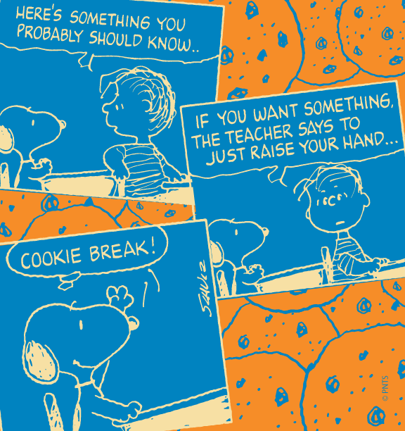 Snoopy's tweet photo. Sometimes all you need is a cookie break 🍪 https://t.co/I5yMgB2EnL
