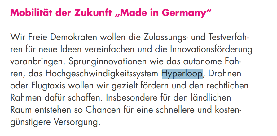 FelixLyhs's tweet photo. Mit der FDP bekommen wir "Hyperloops" und "Flugtaxis", um öffentliche Infrastruktur noch weiter zu privatisieren. Ich habe so dermaßen keine Lust auf 🚦. Wann wird sich ein Vorbild an Kopenhagen, Amsterdam oder Wien genommen? https://t.co/h2i0SX4dLR