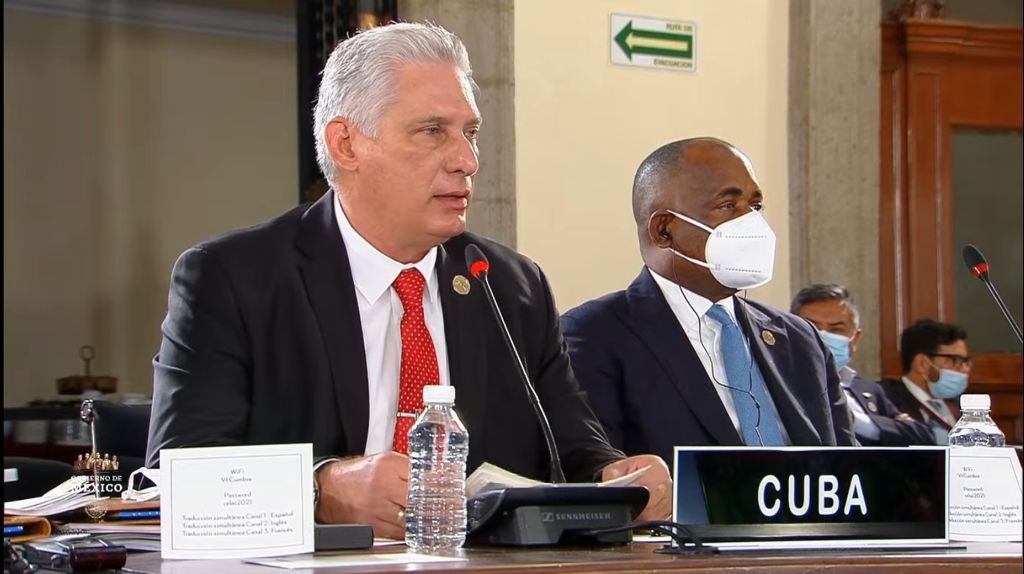 Miguel Díaz-Canel Bermúdez 🇨🇺 'Agradezco el respaldo por el levantamiento del bloqueo económico, comercial y financiero recrudecido durante la pandemia a pesar de ser condenado por la Comunidad Internacional'
#CELAC2021
#Cuba 
@uleysuarez @LyaAR89 @cajigal92 @nahundecuba @wrr2