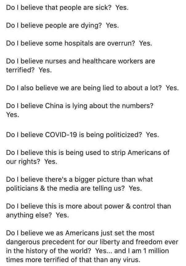 This is what I believe: