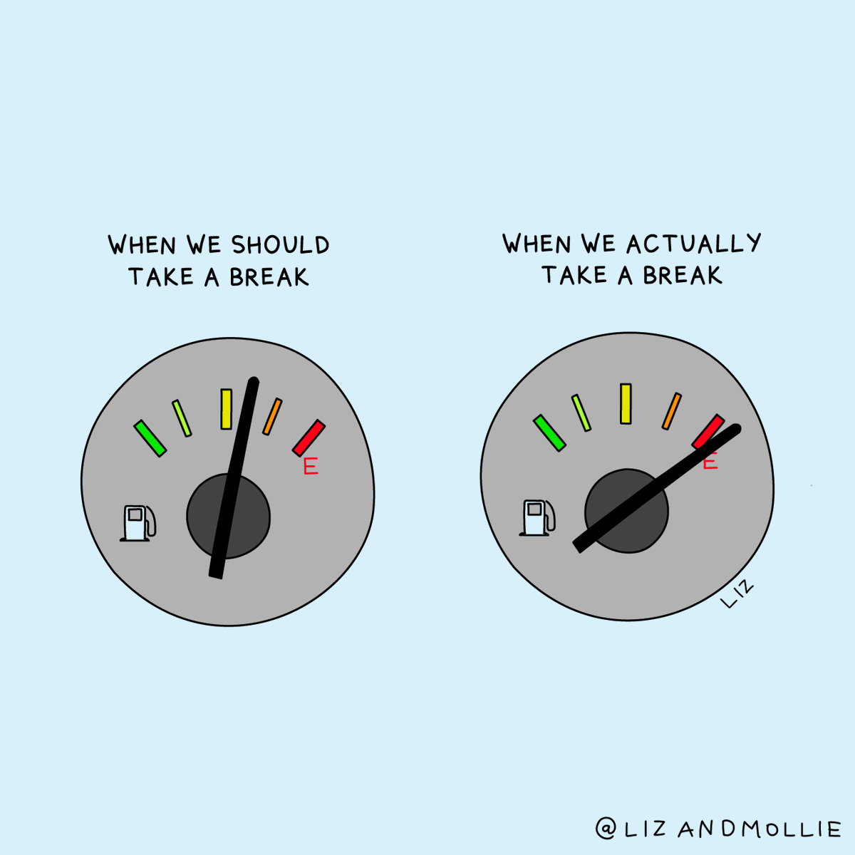 In unhealthy cultures, people see rest as taking your foot off the gas pedal. You don't stop until you've pushed yourself to the brink of exhaustion.

In healthy cultures, people see rest as a vital source of fuel. You take regular breaks to maintain energy and avoid burnout.