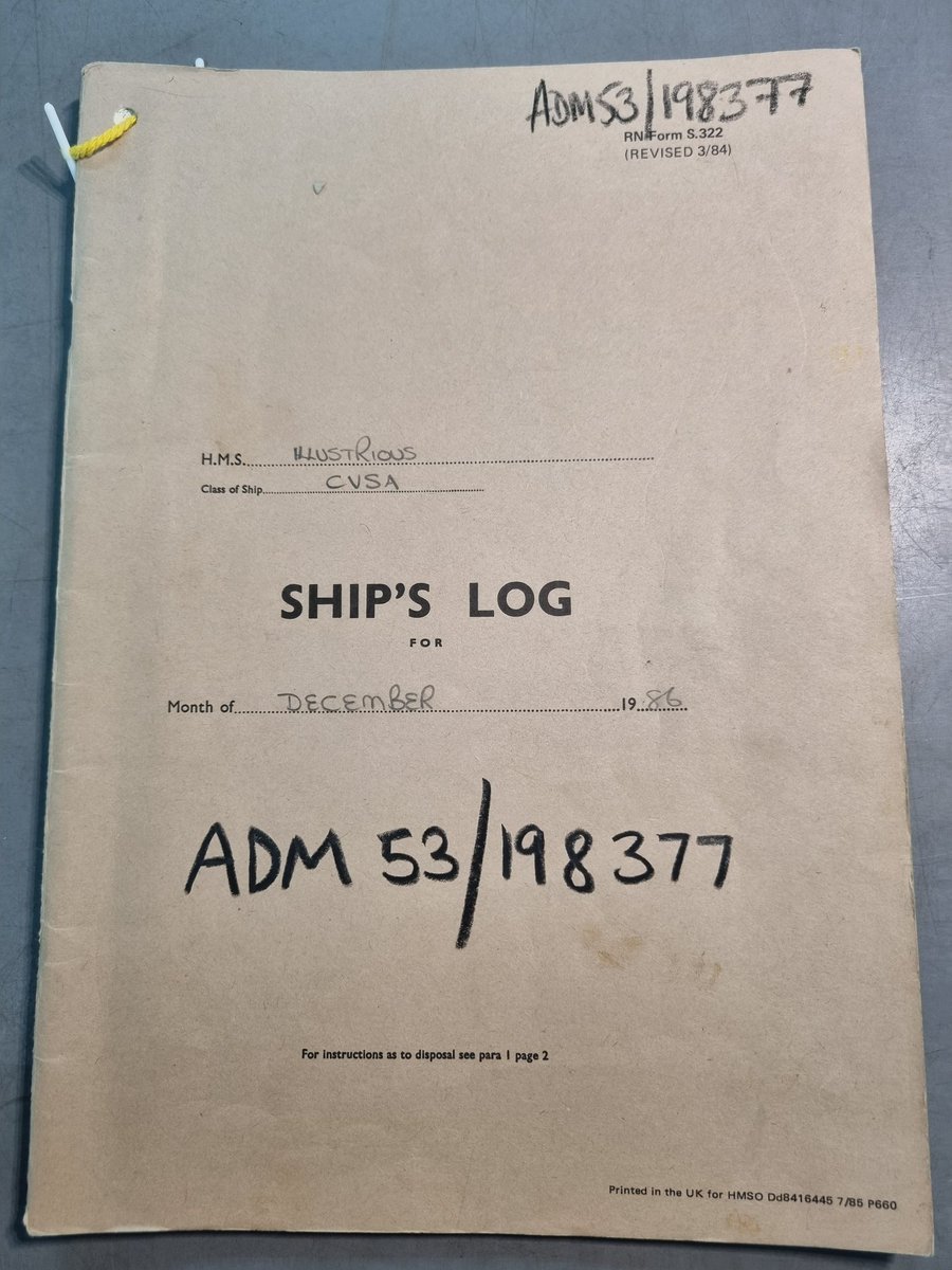Research for #SimonParkes story.    #HMSIllustious #Global86 #shipslog #Gibraltar #12December1986  #NationalArchives @SMissing1986 Were you on board the ship? #Lusty  Get in touch simonparkesmissing@gmail.com