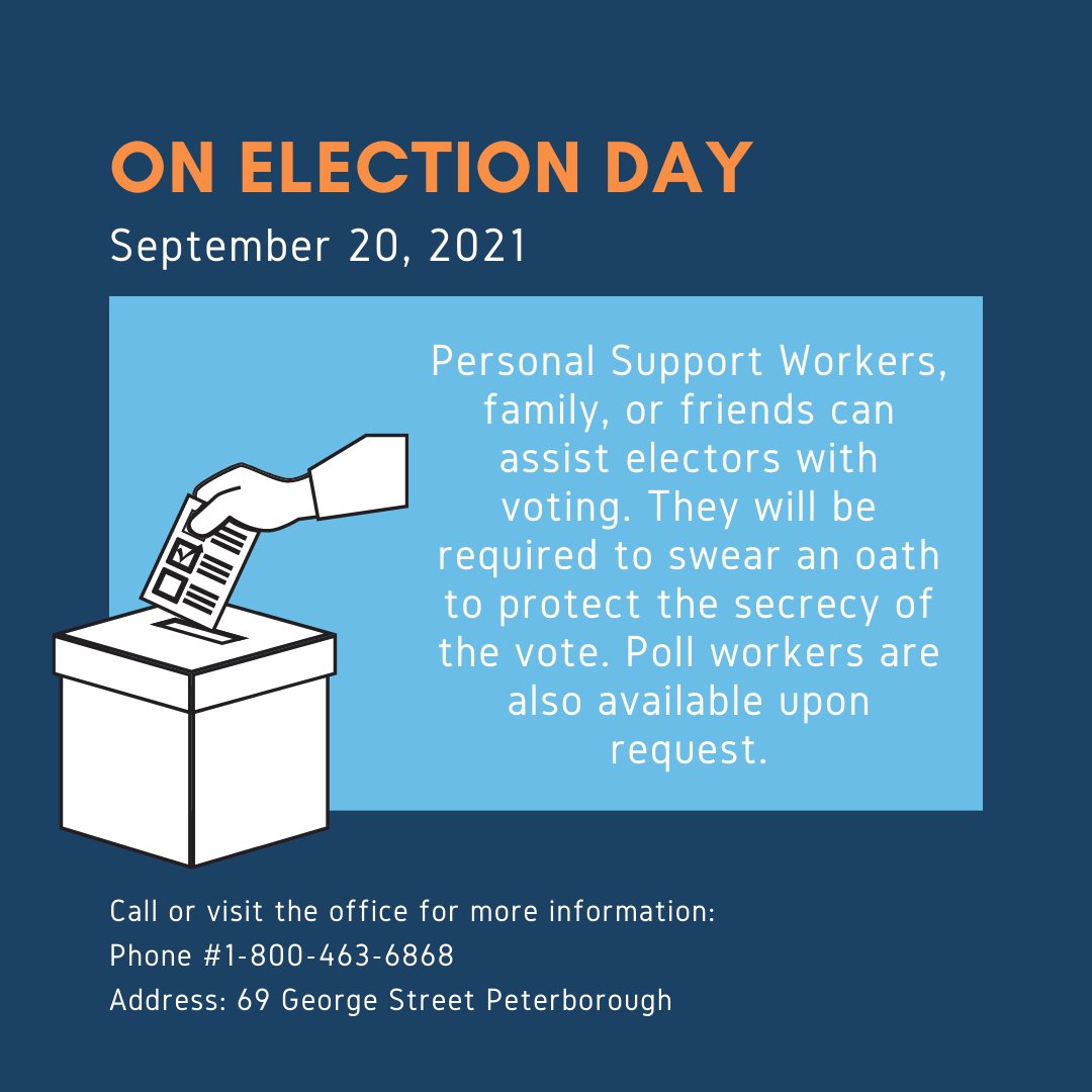 PTBOCPD's tweet photo. Personal Support Workers who swear an oath to protect the secrecy of the vote are welcome to assist their elector on Sept 20. Poll workers will also be available to help mark ballets upon request. 

#itsourvote #cpd #councilforpersonswithdisibilities https://t.co/F8DV8JD2CP