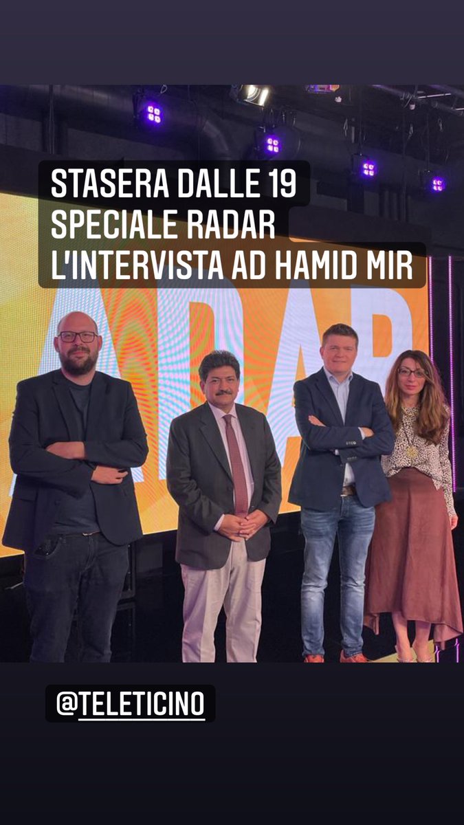 TeleTicino (@teleticino) on Twitter photo Stasera (sabato) dalle 19 intervista ad <a href="/HamidMirPAK/">Hamid Mir حامد میر</a> su <a href="/teleticino/">TeleTicino</a> con <a href="/sachadalcol/">Sacha Dalcol</a> e Andrea Leoni Stasera (sabato) dalle 19 intervista ad <a href="/HamidMirPAK/">Hamid Mir حامد میر</a> su <a href="/teleticino/">TeleTicino</a> con <a href="/sachadalcol/">Sacha Dalcol</a> e Andrea Leoni