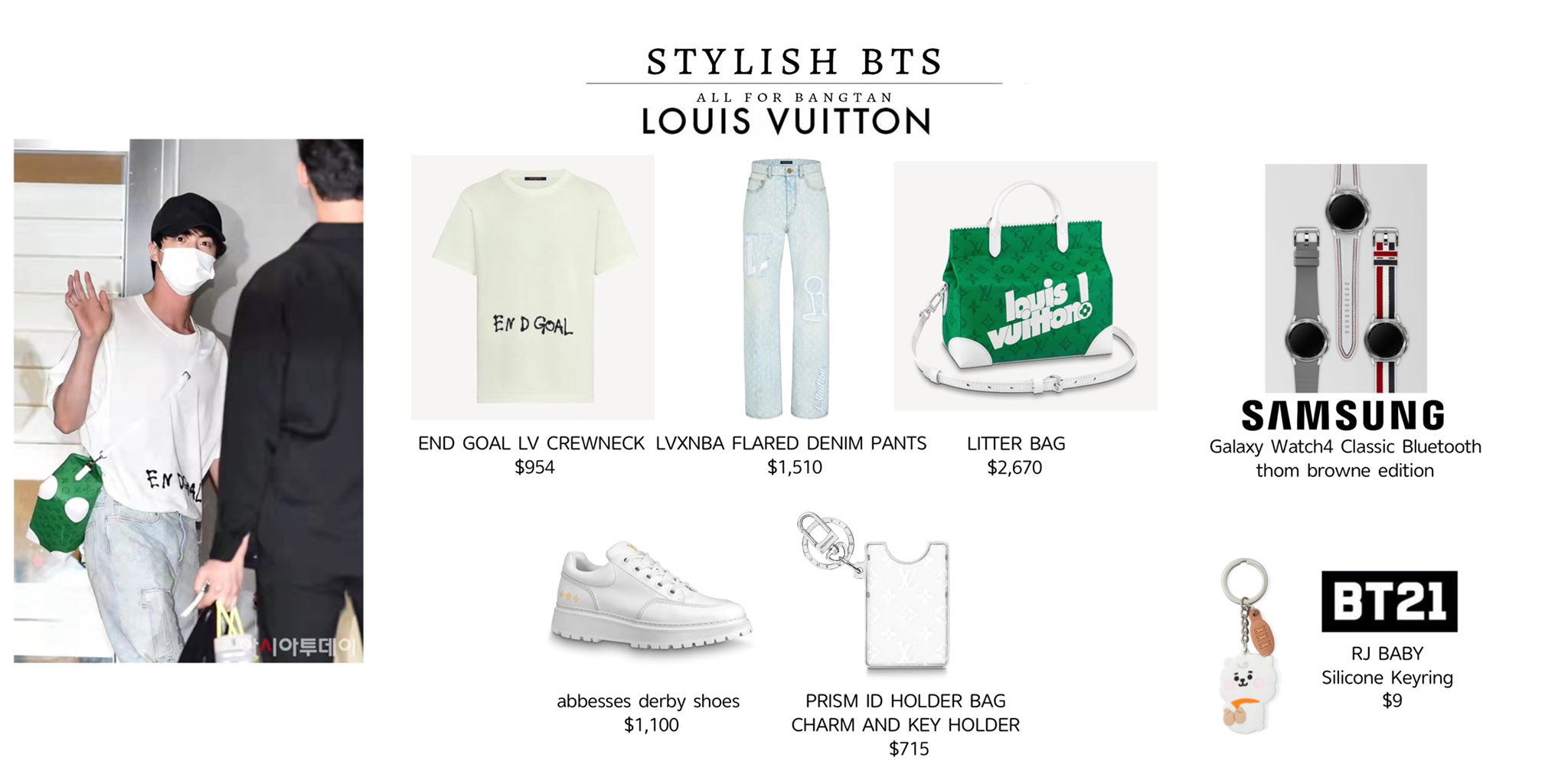 Stylish·BTS on X: 221024 #BTS JIN at Incheon International Airport #JIN  Louis Vuitton @BTS_twt #방탄소년단  / X