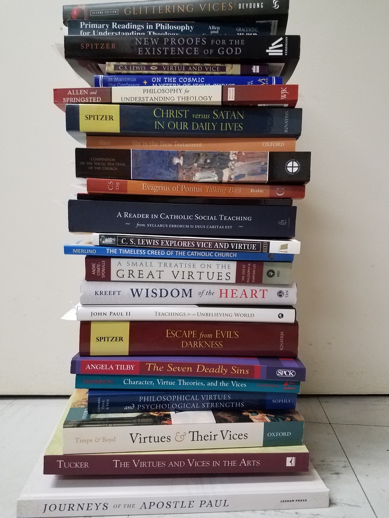 They wouldn't all fit in my mail slot.
Thank you to everyone who sent (and is sending) a book from my wishlist! You are so generous. They will be put to good use.
In the meantime they will keep my door open nicely. 
#buyanunabookday #medianuns