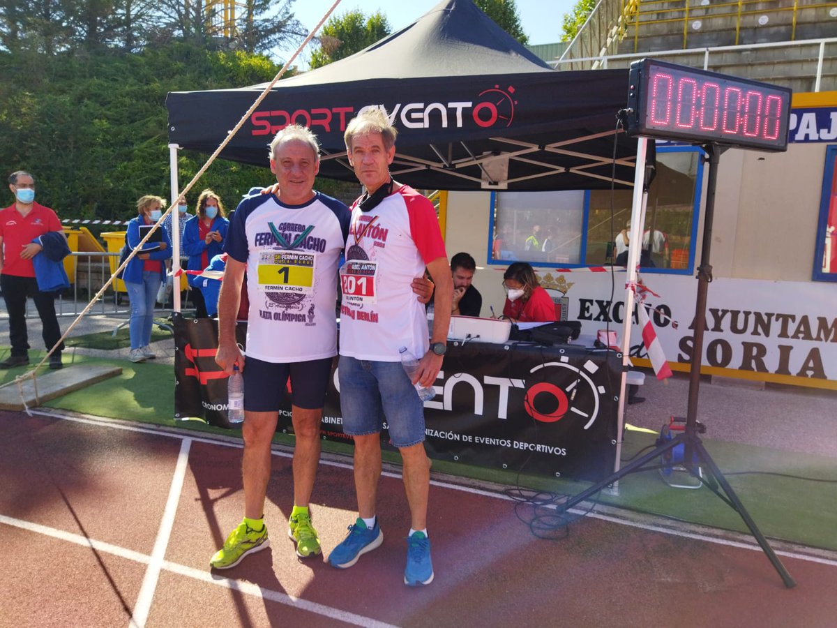 ⏱️ Hoy cronometramos en Soria el 5K y el 10K organizado por dos grandes del atletismo español: Fermín Cacho y Abel Antón. ¡A disfrutar! 💪
